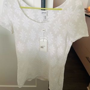 Armani Collezioni white top